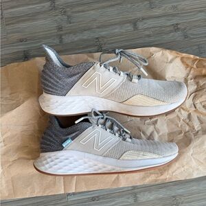 New Balance Gray and Tan Athletic Shoes